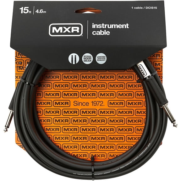 MXR Instrument Cable 15 ft. Black