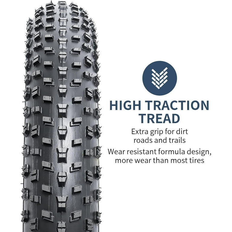 2-PCS 20''/24''/26'' Heavy Duty E-Bike Tires 20x4.0/98-406 24x4.0/98-507 26x4.0/98-559 And Bike Tubes Compatible With 20/24/26 X 4.0 Fat E-Bike