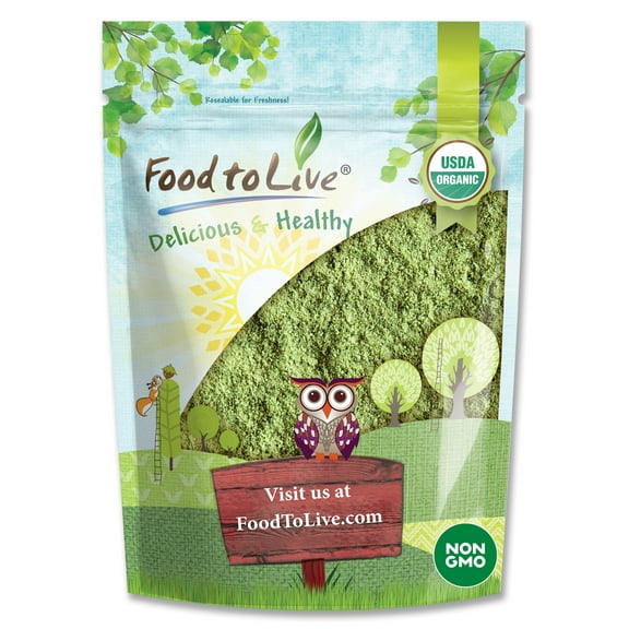 Organic Barley Grass Powder, 6 Ounces — Non-GMO, Kosher, Raw, Vegan — by Food to Live