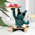 thumbnail image 4 of Escultura de Francés, estatua de perro, almacenamiento de tículos diversos, figurita de Animal, organizador de escritorio pa decoración Sunnimix llavero de estatua de resina, 4 of 7