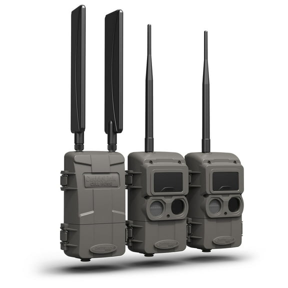 CuddeLink 2 1 Starter Kit with Black Flash - Includes CELL HOME and 2 L Series Black Flash Remote Cameras