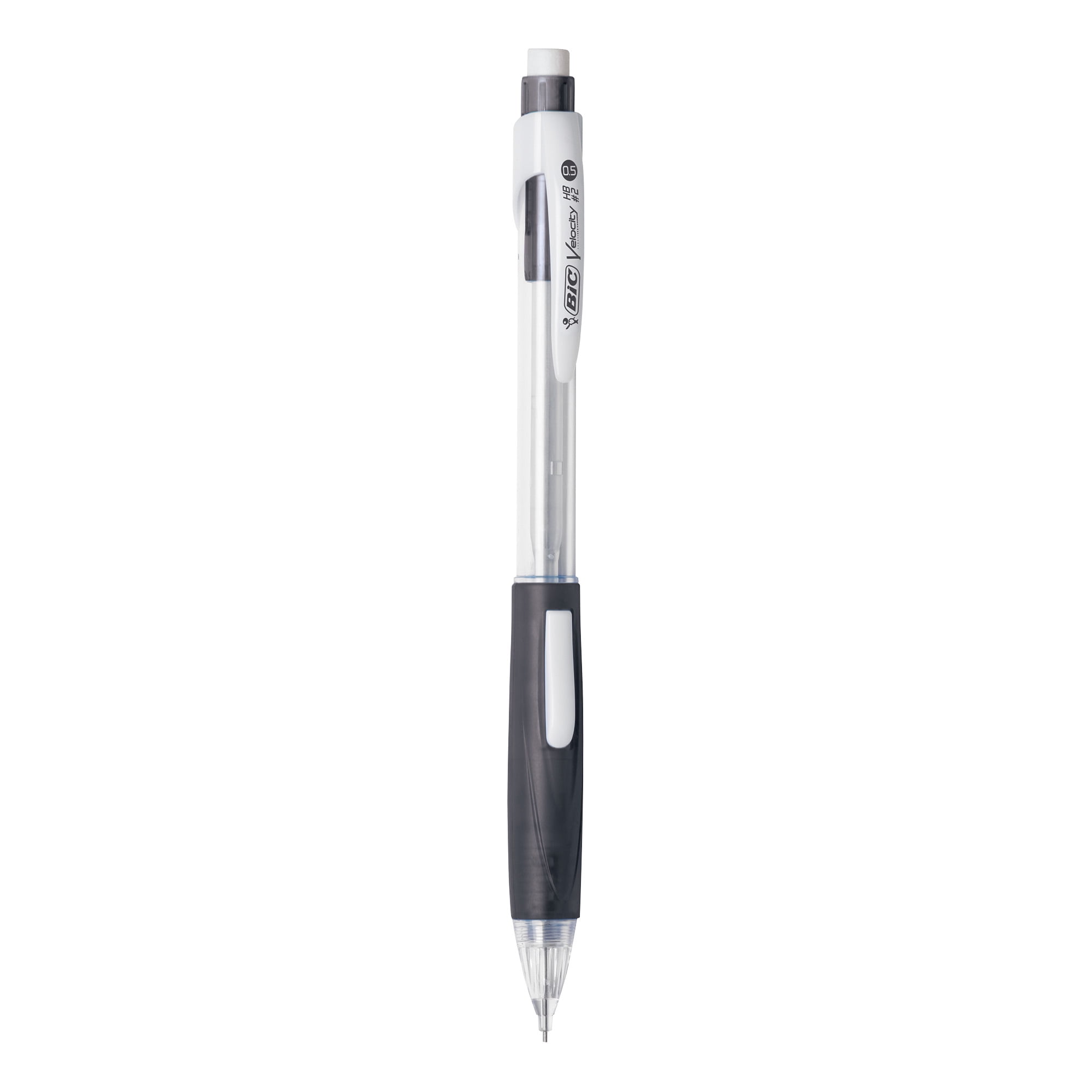 BIC Velocity Side Clic Druckbleistift 0,7 Mm – 4er Pack, Mit Weichem Griff & Radiergummi
