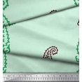 thumbnail image 2 of Soimoi Rayon Fabric Paisley Block Printed Fabric 1 Yard 42 Inch Wide, 2 of 3