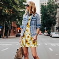 thumbnail image 4 of Naloa European-style Pattern Sunflower A Print Women's Summer Spring Casual Beach Sundress,Vacation Sleeveless Tank Crewneck Loose Dresses, 4 of 7