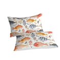 thumbnail image 2 of Home Bedding Set Fish Shell Comforter Cover Set Teen Adult Creative Seafloor Bedspreads,Full (80"x90"), 2 of 5