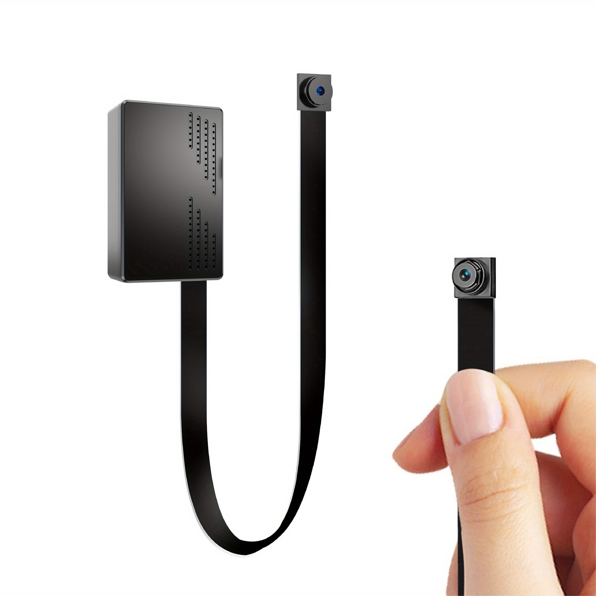 Compact DIY 1080P HD Mini Surveillance Camera, Portable Loop Video Recorder with 64GB Memory Card, Motion Detection Security Cam for Home, Office, Pet & Outdoor Monitoring