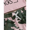 thumbnail image 5 of Toddler Kids Baby Girl Summer Outfits 1T 2T 3T 4T 5T Letter Print Short Sleeve T-Shirt Tops Camouflage Shorts Set Cute Clothes, 5 of 7