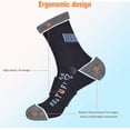thumbnail image 4 of LITERRA Mens 6 Pairs Crew Hiking Socks Athletic Cushion Outdoor Sock for Men, 4 of 6