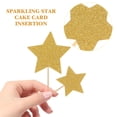 thumbnail image 3 of 250 Pcs Gold Decor Glitter Star Decorations Wedding Cake Decorations Shiny Star Topper Star Cupcake Toppers, 3 of 6