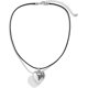 thumbnail image 1 of Collar con colgante en forma de corazón, collar de resina minimalista, individualizado y versátil, elegante y de moda (plateado), 1 of 4