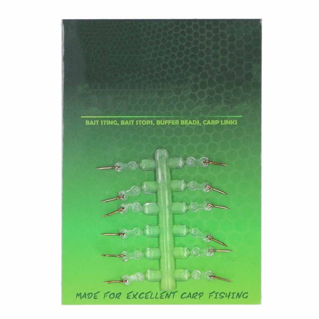 Señuelo de pesca de carpa con pincho, anzuelo y anilla de silicona, accesorios de pesca de 7 mm/0,28 pulgadas