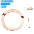 thumbnail image 2 of Uxcell Flat Copper Wire, 2 Rolls 32Gauge/0.2x3mm 6m/19.69ft Flat Craft Wire, Copper, 2 of 5