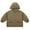 #195-Khaki, variant on Kids' Windbreaker Waterproof Hooded Jacket Solid Color Toddler Windproof Boys Girls Caot Warm Winter Outwear for Outdoor Hiking Teen 4-13Y