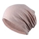 thumbnail image 5 of Gorro holgado de algodón con diseño de calavera, liso, elástico, para quimioterapia, para mujeres y hombres. Caqui, 5 of 6