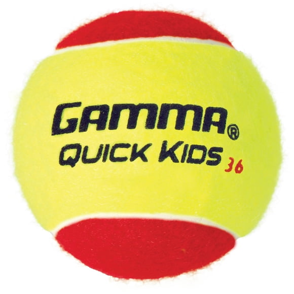 Pelotas de tenis de entrenamiento GAMMA Quick Kids 36 para niños y principiantes