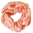 thumbnail image 1 of Peach Couture Foulards à Boucle Infini à Imprimé Henné pour Femmes, 1 of 1