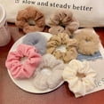 thumbnail image 3 of 7pcs Autumn And Winter Plush Large Intestine Hair Tie Set Furry Scunchies Pack Women Hair Bands Rubber Band For Hair Accessories, 3 of 6