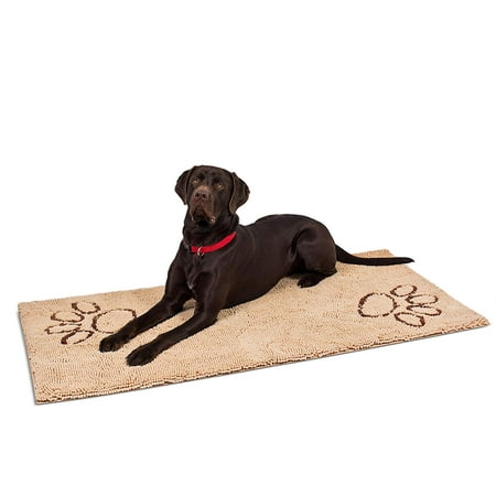 Internet's Best Chenille Dog Doormat - 60 x 30 - Absorbent Surface - Non-Skid Bottom - Protects Floors -