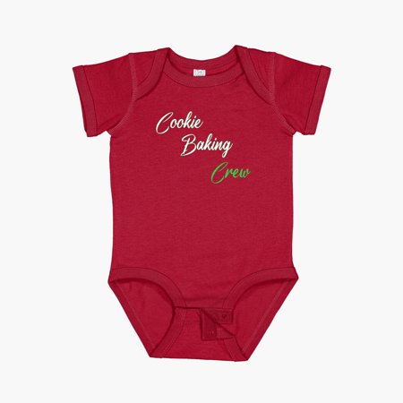 Luvly Cookie Baking Crew Cute Christmas Short Sleeve Baby One-Piece New Born Baby Shower Gift New Parents Gift