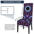 thumbnail image 5 of Kaleidoscope Flower Dining Chair Slipcovers Chair Protectors Seat Covers For Dining Room Hotel Kitchen Purple, 5 of 8