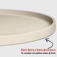 thumbnail image 4 of DogBuddy Dog Food Mat - Waterproof Dog Bowl Mat, Silicone Dog Mat for Food and Water, Pet Food Mat with Edges, Nonslip Dog Feeding Mat, Dog Food Mats for Floors (Small, White Sand), 4 of 8