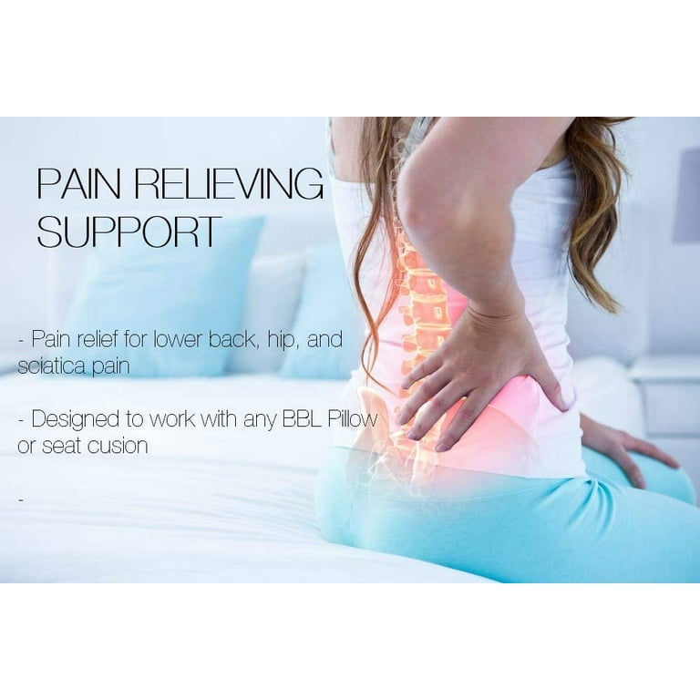 Brazilian Butt Lift Pillow + Back Support Cushion with Carrying