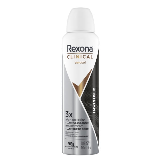 Desodorante Antitranspirante Mujer Rexona Aerosol Invisible 150 ml