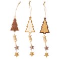 thumbnail image 1 of Bangcool 3PCS Christmas Ornament Star Tree Shape Hanging Ornament Christmas Tree Ornament, 1 of 10