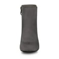 thumbnail image 2 of Unique Bargains Bottines à Talon Bloc à Bout Rond avec Fermeture Éclair pour Femme Gris US 7, 2 of 7