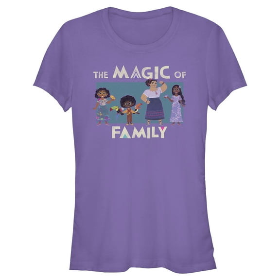 Junior's Encanto The Magic of Family Graphic Tee Purple Medium