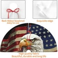 thumbnail image 6 of Farmhouse USA Flag Patriotic Star Eagle July 4th 36 Inch Christmas Tree Skirt Carpet Mat Funny Party Soft Cover Mat Decor Supplies for Xmas Halloween Decorations Occasion Farmhouse, 6 of 6