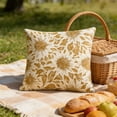 thumbnail image 3 of Elainilye Outdoor Waterproof Pillow Cover 18x18 in, Printing Decorative Cushion Cases for Patio Pool Garden Sofa, Classic Plaid Weave Texture Easy Clean, 3 of 6