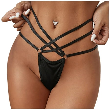 

Mrat Seamless G-Strings Comfort Underwear Floral Lace Panties Women Solid Underwear Hollow Out Lingerie Panties Ladies Underwear Underpants T-String Female Low Waisted Thong
