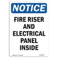 thumbnail image 1 of SignMission OS-NS-A-1218-V-12648 12 x 18 in. OSHA Notice Sign - Fire Riser & Electrical Panel Inside, 1 of 1