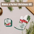 thumbnail image 5 of Christmas House “Have Yourself a Merry Little Christmas” Oven Mitt and Pot Holder Set with BONUS LaPrima Morceau Bonbon – Red Truck and Barn Farmhouse Holiday Kitchen Set, 5 of 6