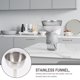 thumbnail image 4 of 1 set Cocina Accesorios de embudo Mini Hoppers Fondos de acero inoxidable (Plata), 4 of 7