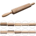 thumbnail image 2 of Rolling Pin Creative Wooden Reusable Non Stick Dough Roller Baking Roller, 2 of 7
