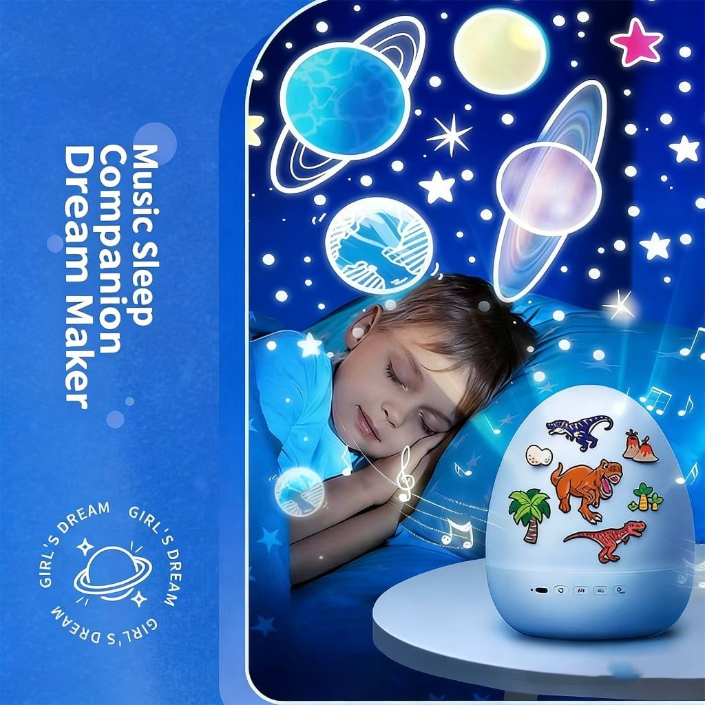 Rechargeable 360 Rotating Atmosphere Lamp Room Decoration Children Gift