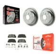 thumbnail image 1 of Transit Auto Rear Coated Disc Brake Rotors and Semi-Metallic Pads Kit for Car Toyota Camry Lexus ES330 ES300 KGS-101305, 1 of 11