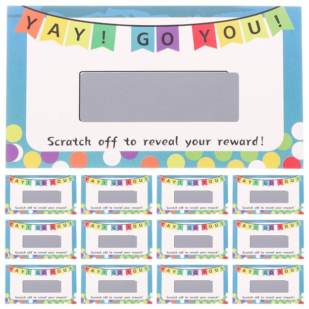 100 tarjetas de agradecimiento motivacionales para raspar, para crear tu propio premio, para el aula, para niños, estudiantes y profesores