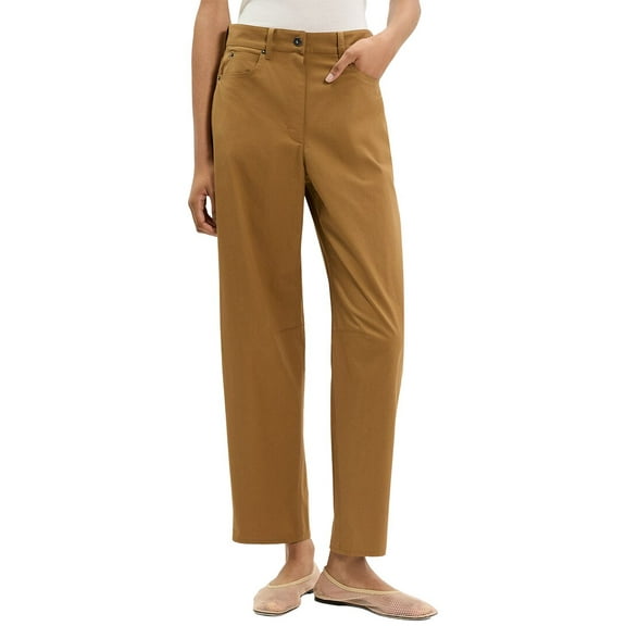 Theory womens  Chino Drop Curve Pant, 12, Orange