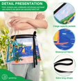 thumbnail image 4 of Yayeee Waist Apron with Pockets for Cooking Waterproof Half Server Aprons, Green Seaside, 4 of 7
