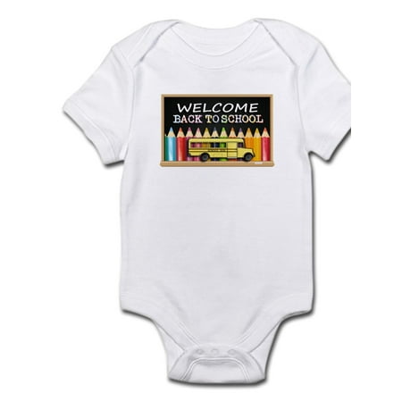

CafePress - WELCOME BACK TO SCHOOL BUS Body Suit - Baby Light Bodysuit