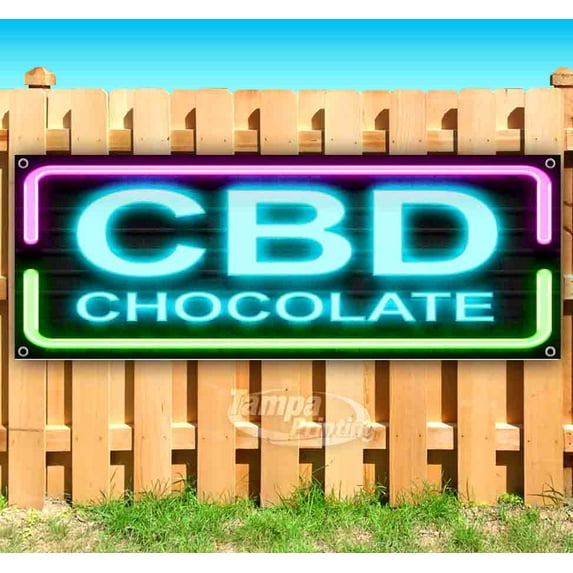 CBD Chocolate 13 oz Vinyl Banner With Metal Grommets