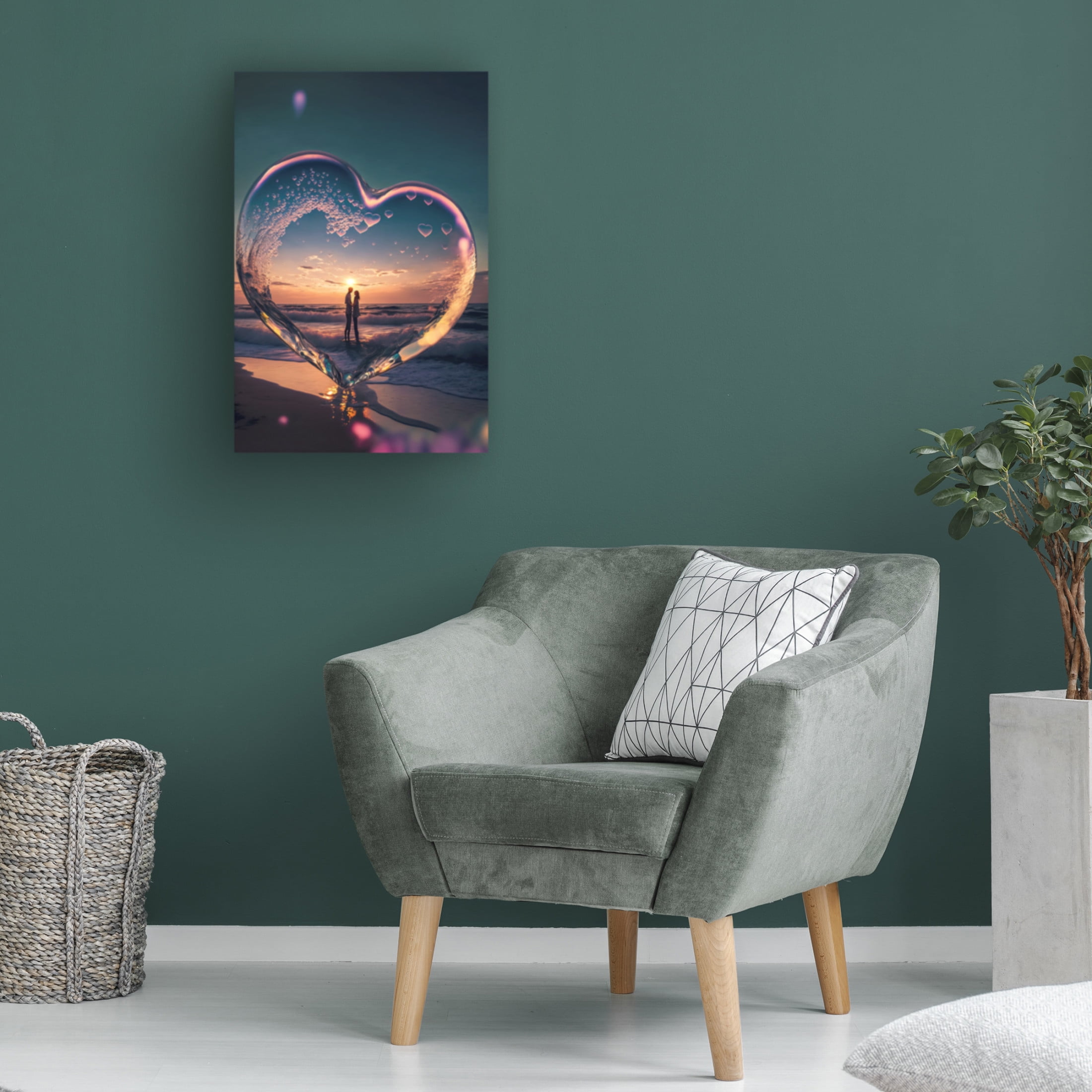 Canvas Wall Art - Ray Heere 'Love Is In The Air 4' Wall Art for Living Room, Bedroom, or Office Décor by Trademark Fine Art - 12 x 19 Inches