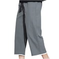 thumbnail image 2 of AherBiu Capri Pants Mens Wide Leg Drawstring Plus Size Loose Pants with Pockets Beach Lightweight 3/4 Shorts, 2 of 7
