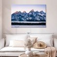 thumbnail image 2 of Elephant Stock Jackson Hole Grand Teton Wall Art - Horizontal Canvas Wall Art - Living Room Wall Decor - Nature Canvas - Blue And Gray Decor - 48" x 32", 2 of 8