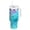 Pastel Blue Dandelions, variant on 40 oz Insulated Stainless Steel Tumbler Double Wall Stainless Steel Tumbler with 2-Way Drinking Green Ink Splatter Pattern
