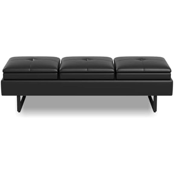 Waiting Room Reception Chairs - Airport Reception Chairs with Arms, Office Guest Chairs for Bank, Hospital, Market... (Black-3-seats)$$Office