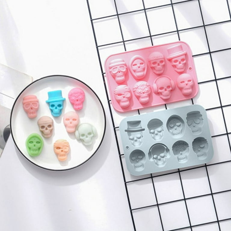 Baking Tools Skull Mold Gummy Bear Molds Silicone Silicone Candy Molds  Paper Cup